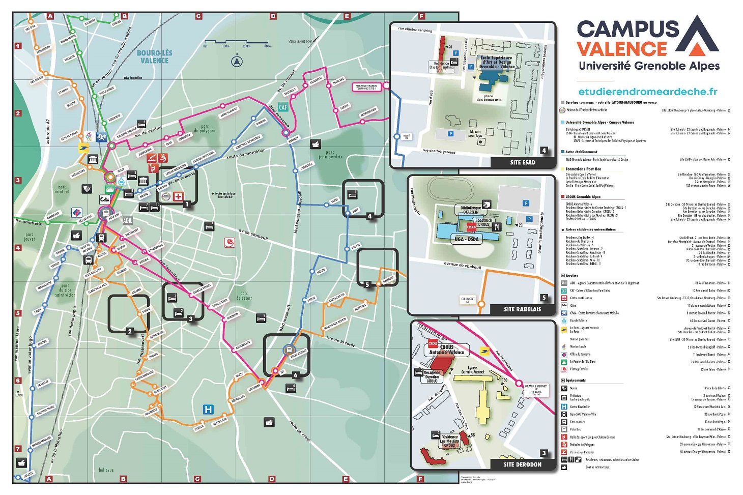 Plan du campus